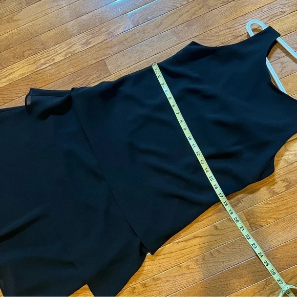 Serene Women Black Tiered Dress M(8-10) Cocktail Cowl Chiffon Preppy Ocassion - Picture 17 of 17